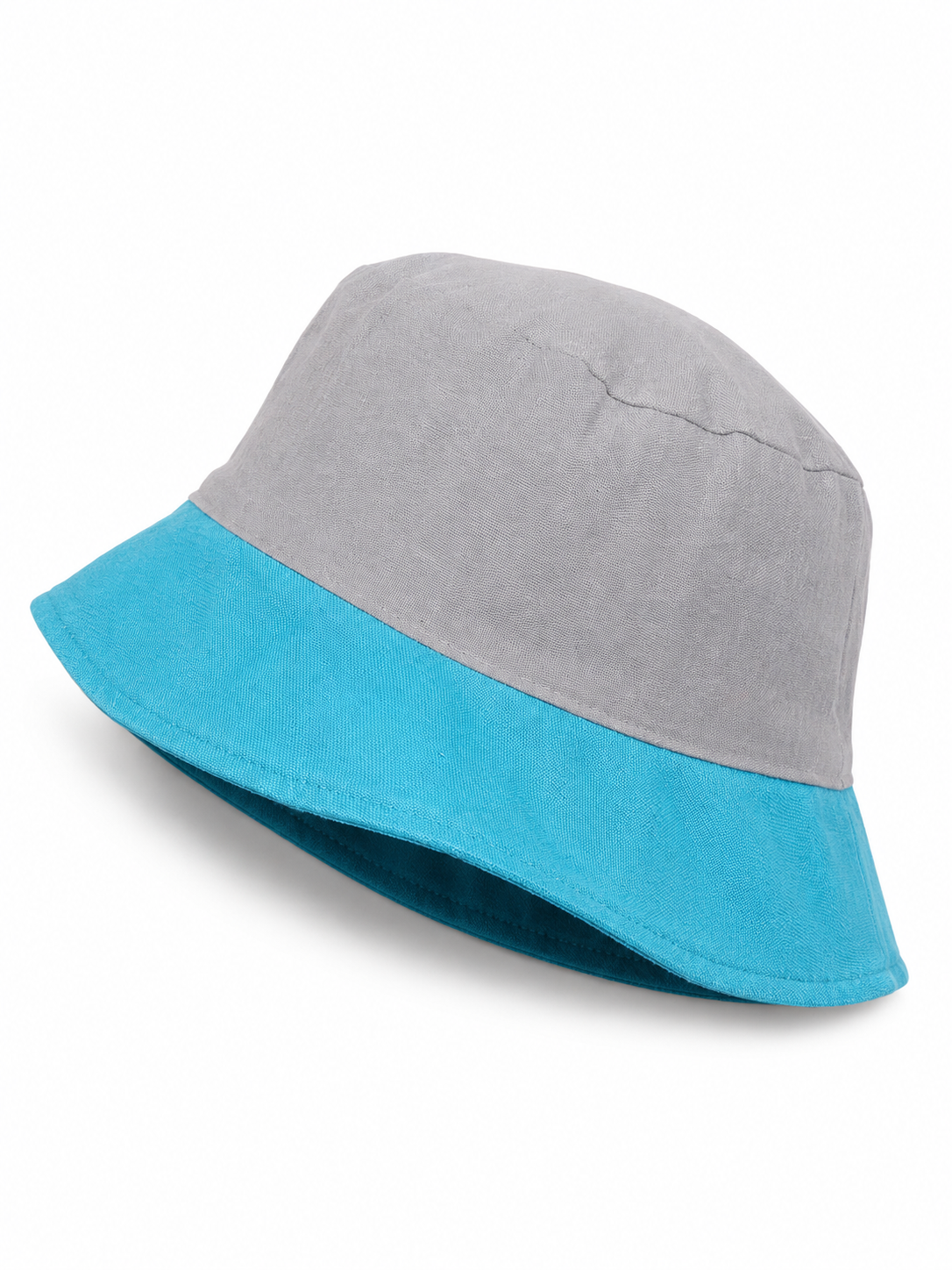 Turquoise & Grey Dual Shade Bucket Hat