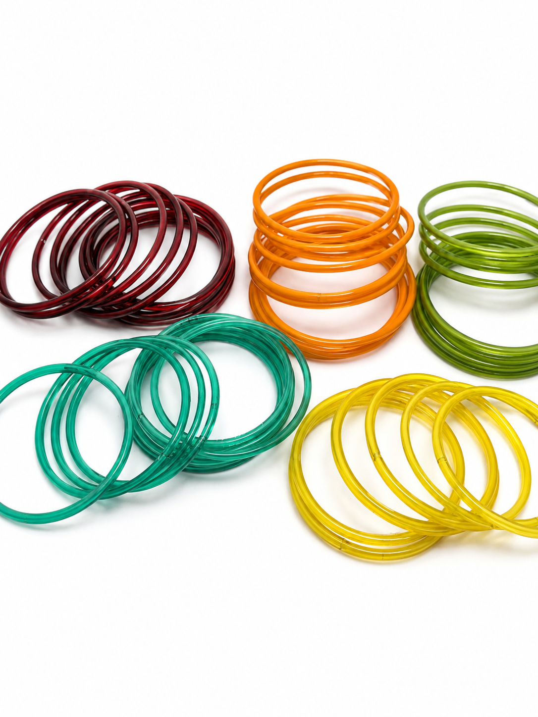 Recycled Glass Bangle Set of 10