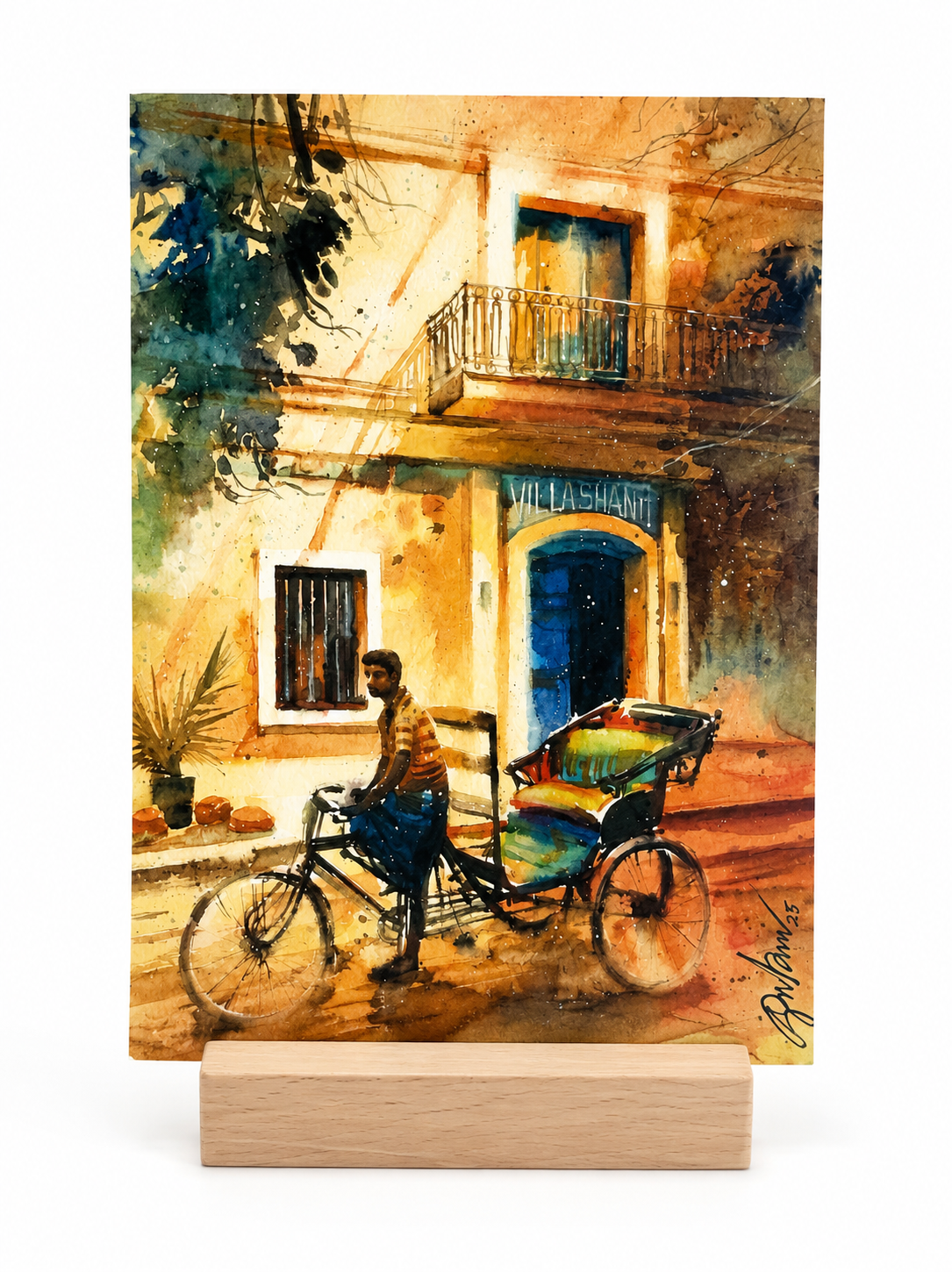 Villa Shanti Portrait Postcard